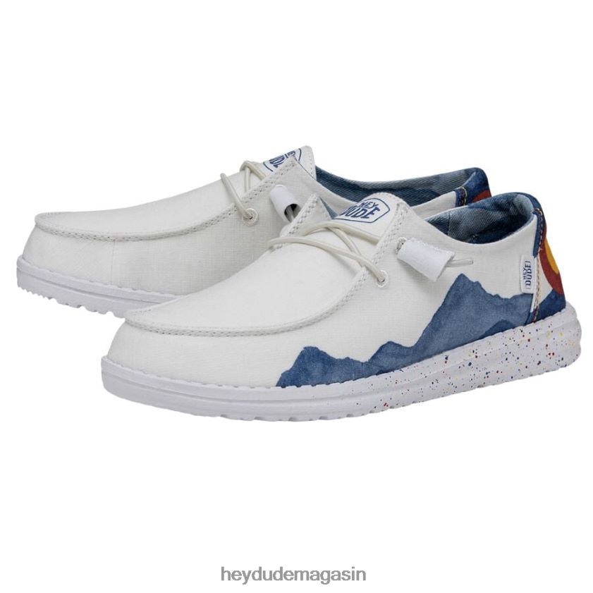 Hey Dude Hommes Wendy Colorado aquarelle blanc chaussures DT40T4197