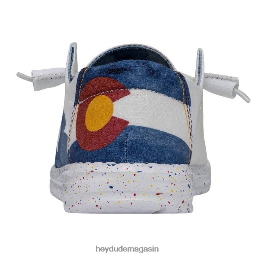Hey Dude Hommes Wendy Colorado aquarelle blanc chaussures DT40T4197