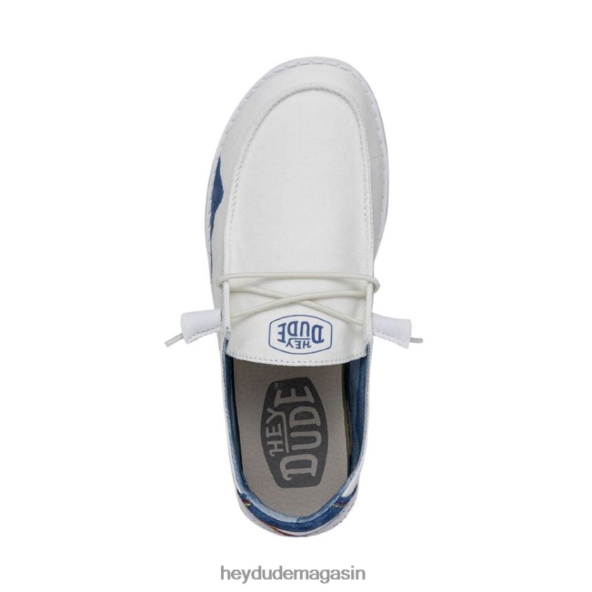 Hey Dude Hommes Wendy Colorado aquarelle blanc chaussures DT40T4197