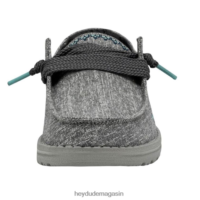 Hey Dude Hommes Wendy Flore gris tulipe chaussures DT40T4210