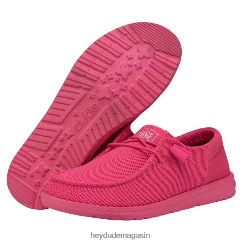 Hey Dude Hommes Wendy Funk Mono rose électrique chaussures DT40T4113