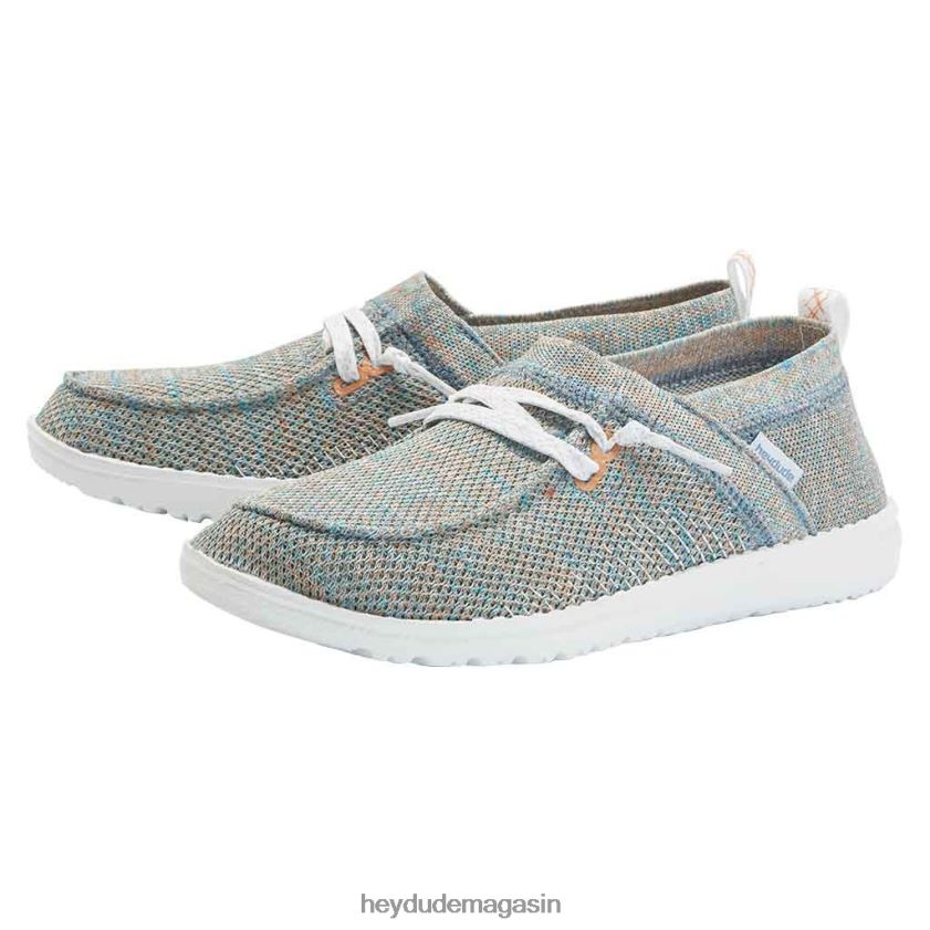 Hey Dude Hommes Wendy Halo corail azur chaussures DT40T4132