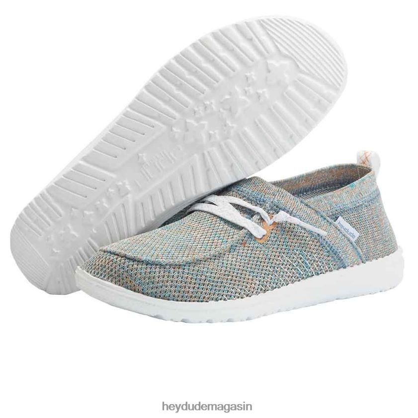 Hey Dude Hommes Wendy Halo corail azur chaussures DT40T4132