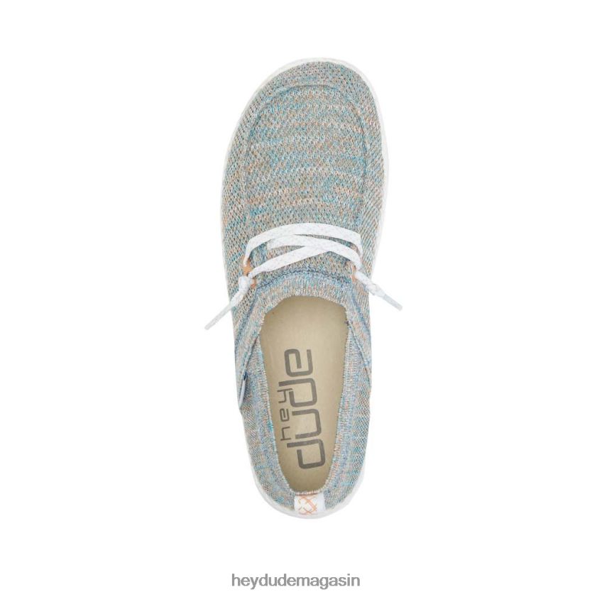 Hey Dude Hommes Wendy Halo corail azur chaussures DT40T4132