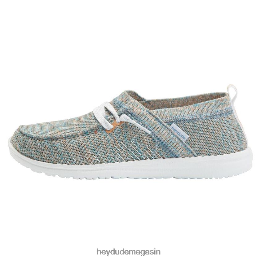 Hey Dude Hommes Wendy Halo corail azur chaussures DT40T4215