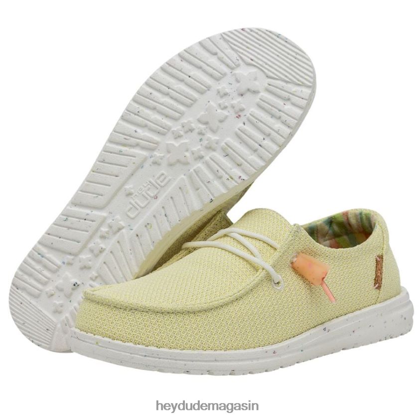 Hey Dude Hommes Wendy Knit II citron vert chaussures DT40T457