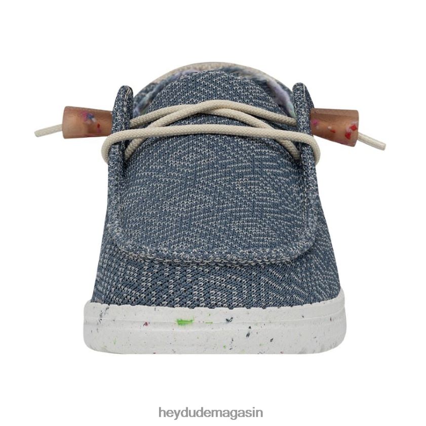 Hey Dude Hommes Wendy Knit II jean bleu chaussures DT40T453
