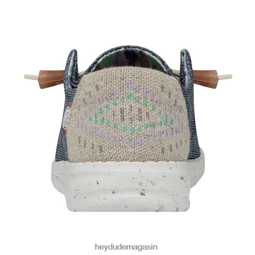 Hey Dude Hommes Wendy Knit II jean bleu chaussures DT40T453