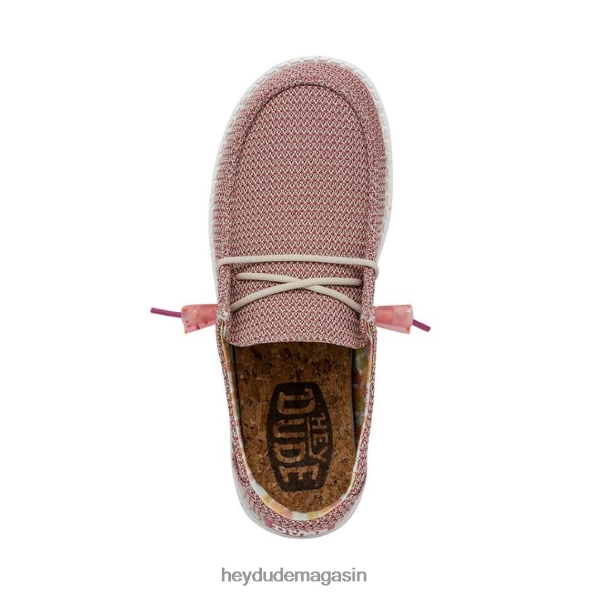 Hey Dude Hommes Wendy Knit II rose du désert chaussures DT40T454