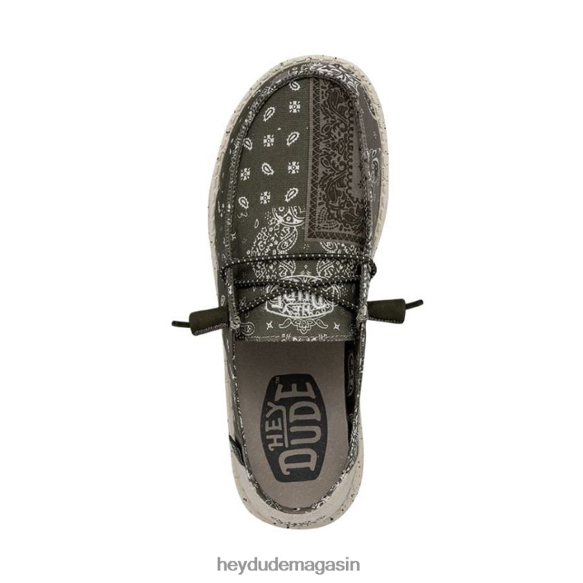 Hey Dude Hommes Wendy Patch armée de bandana géo chaussures DT40T4163