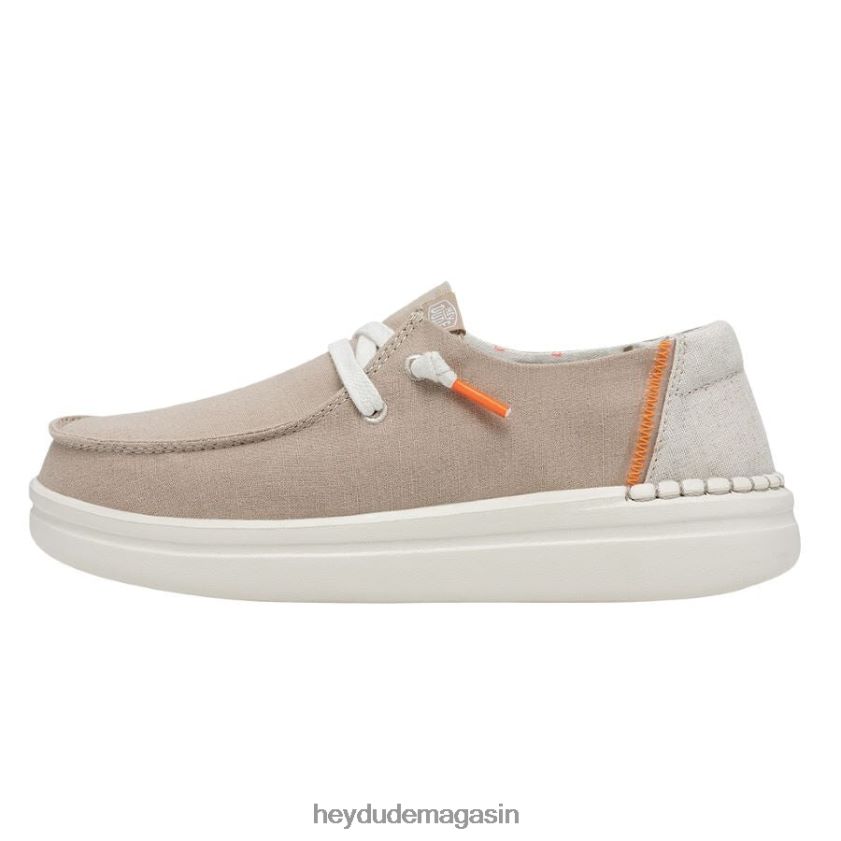 Hey Dude Hommes Wendy Rise en chambray coquille de sable chaussures DT40T4154