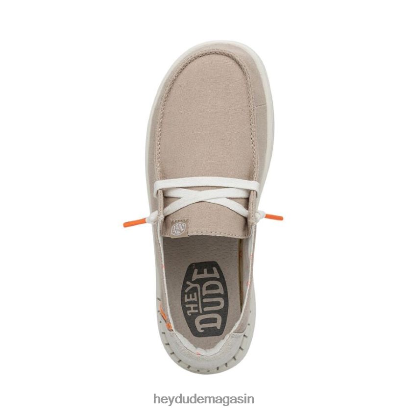 Hey Dude Hommes Wendy Rise en chambray coquille de sable chaussures DT40T4154