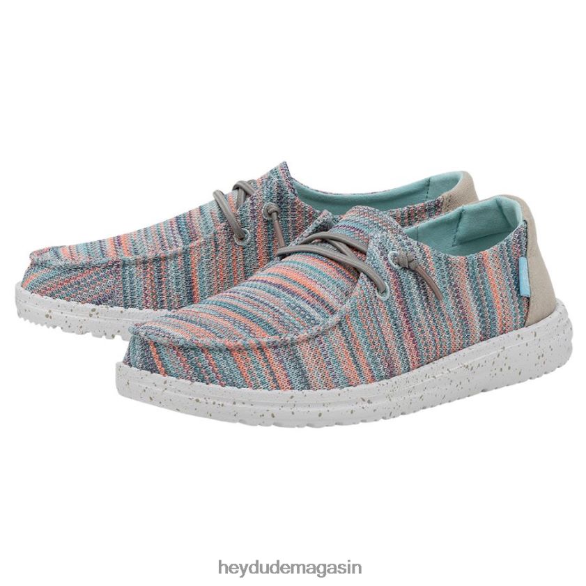 Hey Dude Hommes Wendy Sox coucher de soleil rose chaussures DT40T443