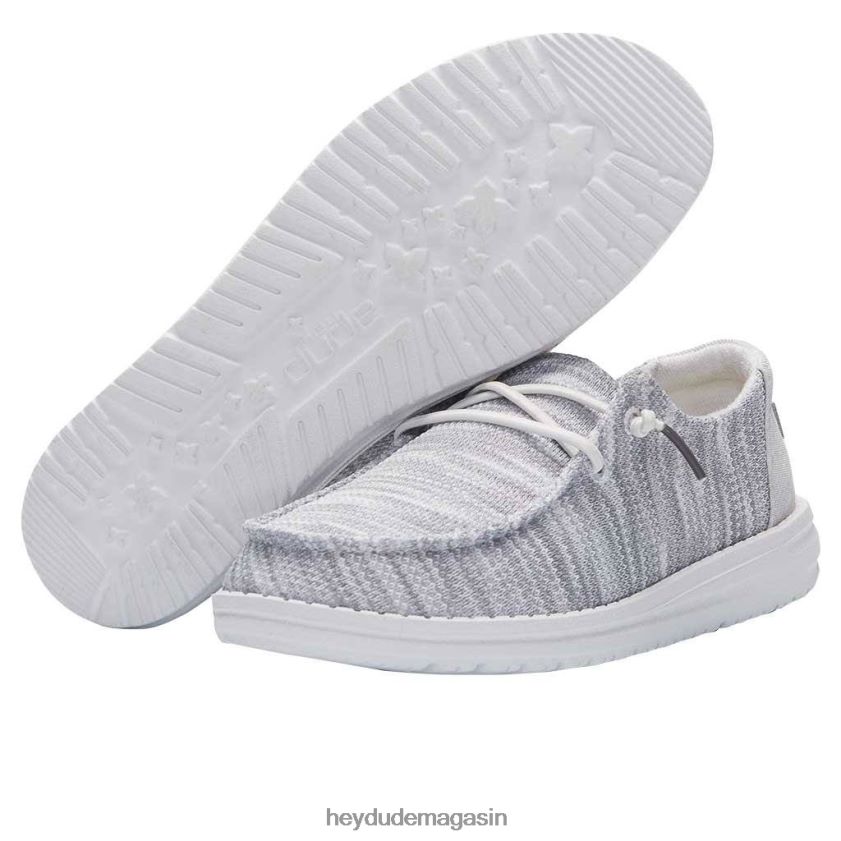 Hey Dude Hommes Wendy Sox gris glacier chaussures DT40T441