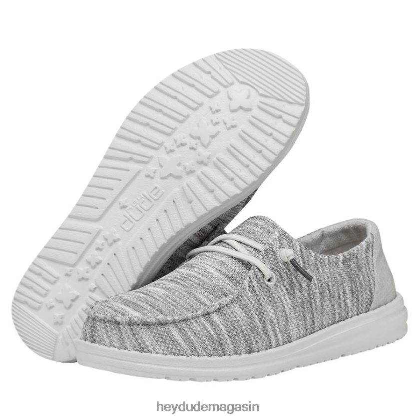 Hey Dude Hommes Wendy Sox large gris glacier chaussures DT40T4111