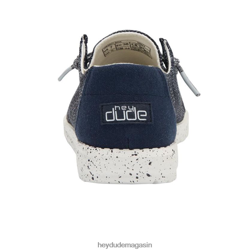 Hey Dude Hommes Wendy Sox marine chaussures DT40T437