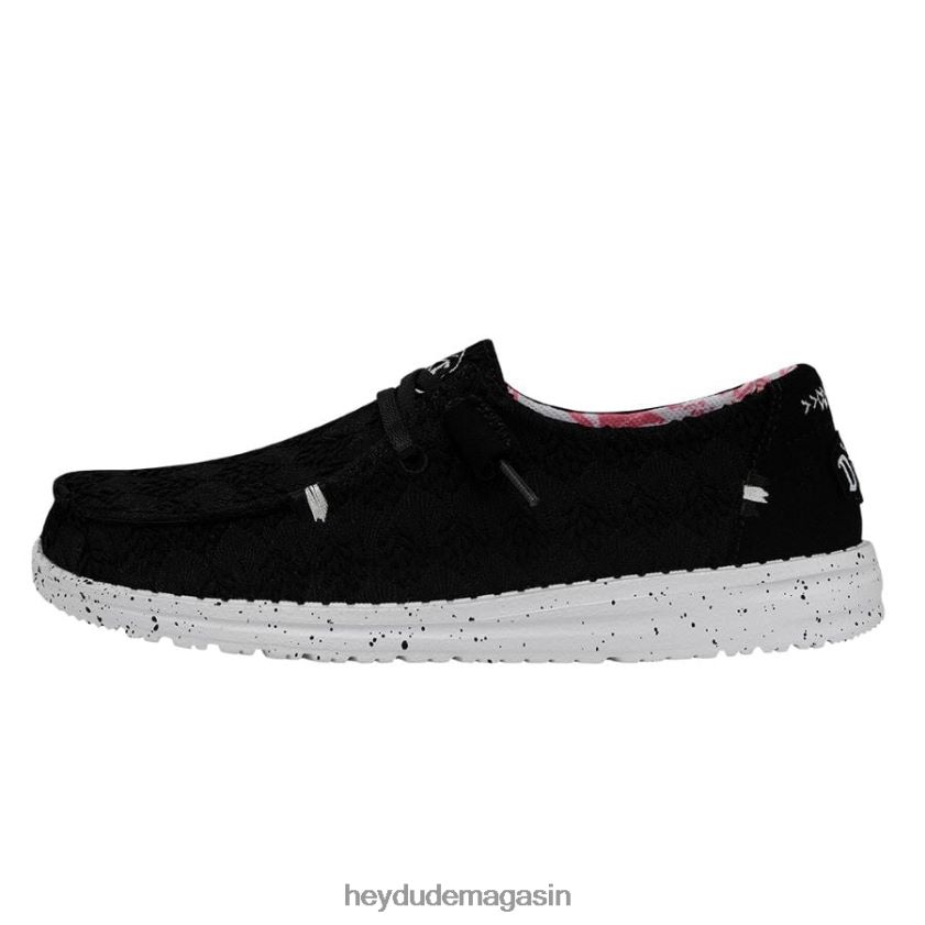 Hey Dude Hommes Wendy Stretch Boho Fleur corbeau chaussures DT40T4200