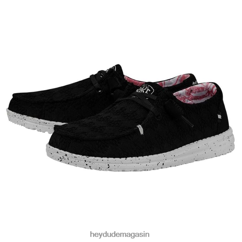 Hey Dude Hommes Wendy Stretch Boho Fleur corbeau chaussures DT40T4200