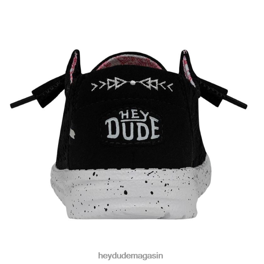 Hey Dude Hommes Wendy Stretch Boho Fleur corbeau chaussures DT40T4200