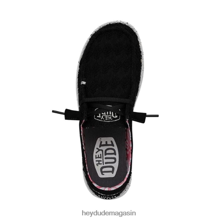 Hey Dude Hommes Wendy Stretch Boho Fleur corbeau chaussures DT40T4200