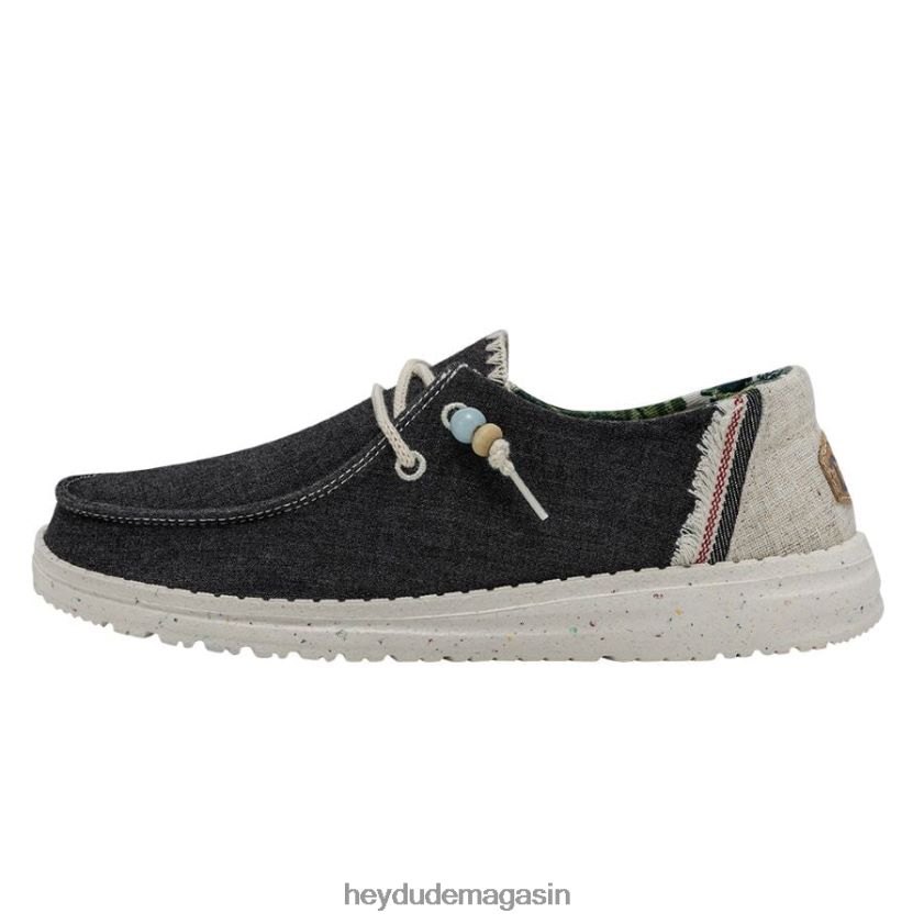 Hey Dude Hommes Wendy frange carbone chaussures DT40T490
