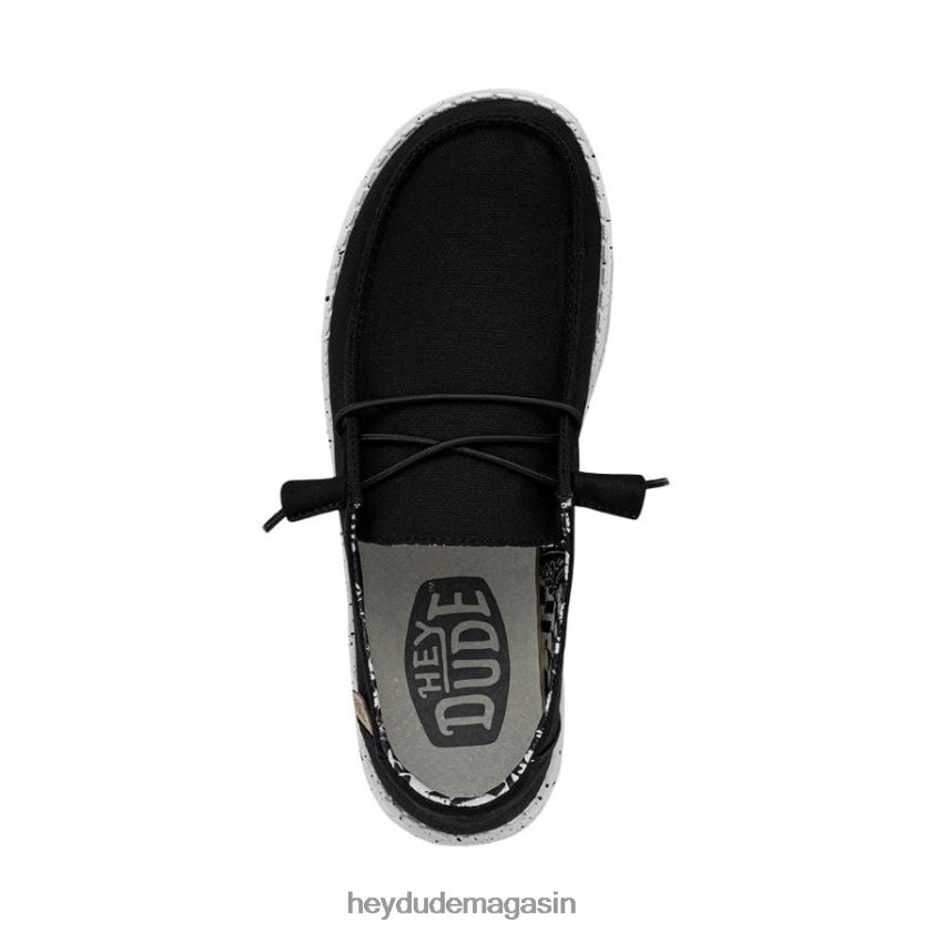 Hey Dude Hommes Wendy large odyssée noire chaussures DT40T4109