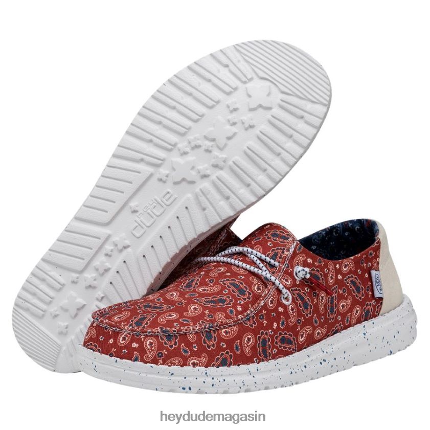 Hey Dude Hommes Wendy patriotique bandana américain chaussures DT40T416