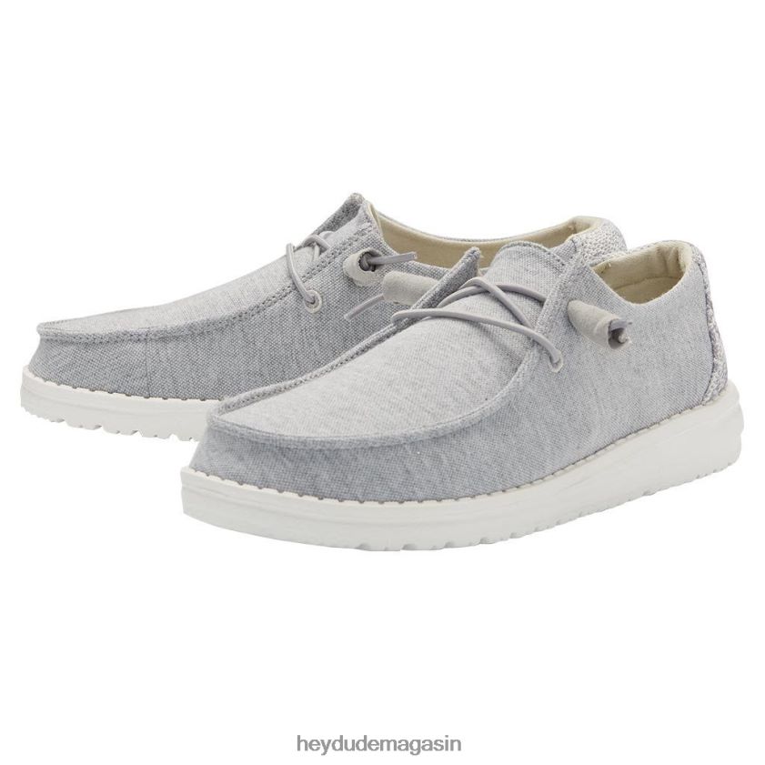 Hey Dude Hommes Wendy polaire extensible gris glacier chaussures DT40T4185