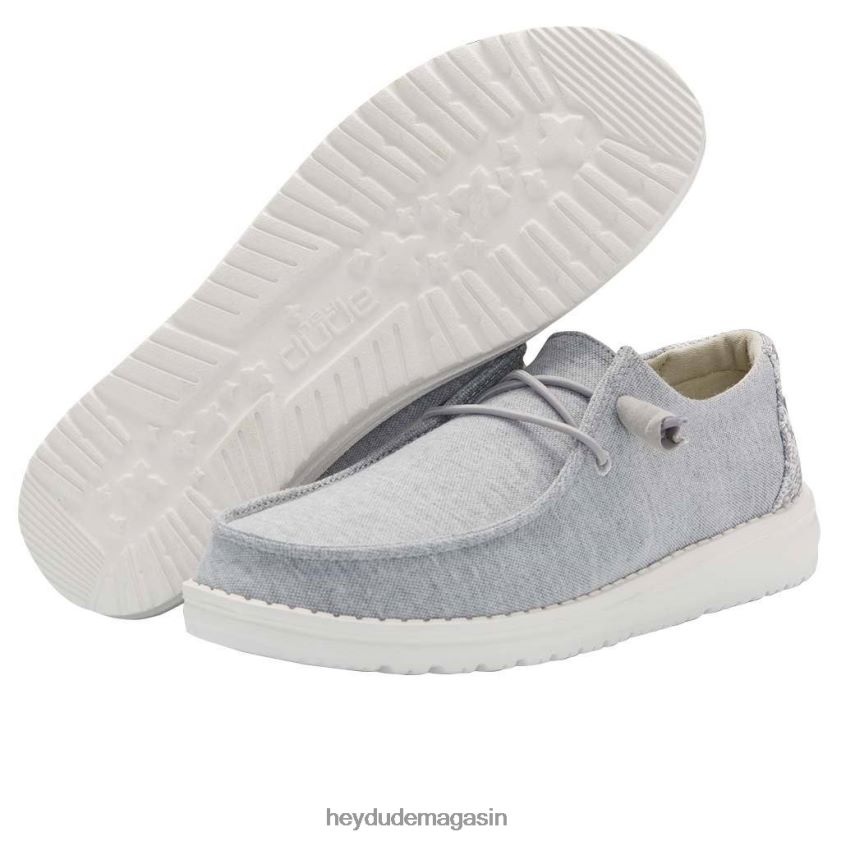 Hey Dude Hommes Wendy polaire extensible gris glacier chaussures DT40T4185