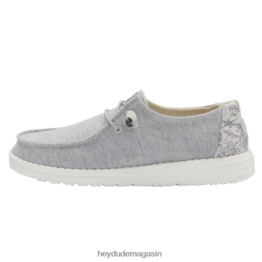 Hey Dude Hommes Wendy polaire extensible gris glacier chaussures DT40T4191