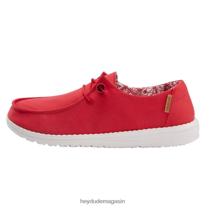 Hey Dude Hommes Wendy rouge chaussures DT40T482