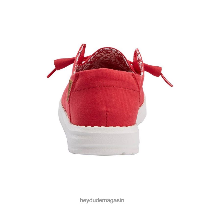 Hey Dude Hommes Wendy rouge chaussures DT40T482