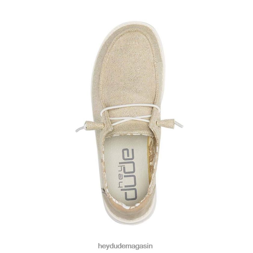 Hey Dude Hommes Wendy s'étire beige scintillant chaussures DT40T4122