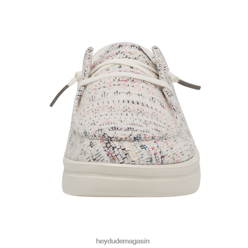 Hey Dude Hommes Wendy se lève bohème blanc chaussures DT40T4214