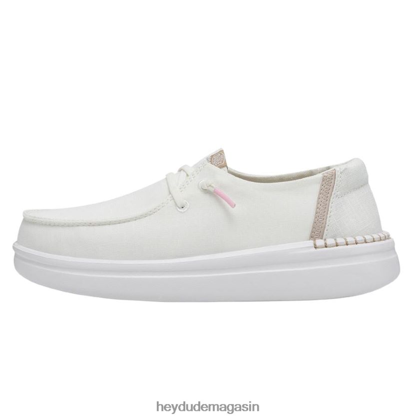 Hey Dude Hommes Wendy se lève éclat blanc chaussures DT40T4180