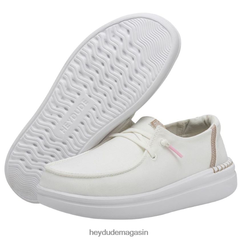 Hey Dude Hommes Wendy se lève éclat blanc chaussures DT40T4180