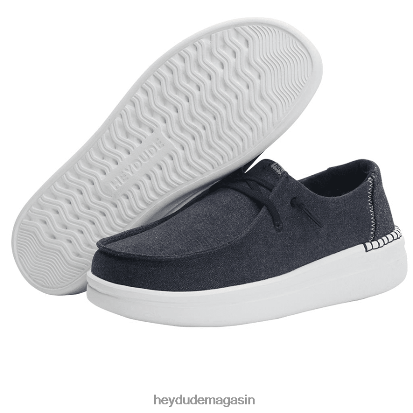 Hey Dude Hommes Wendy se lève noir chaussures DT40T4179