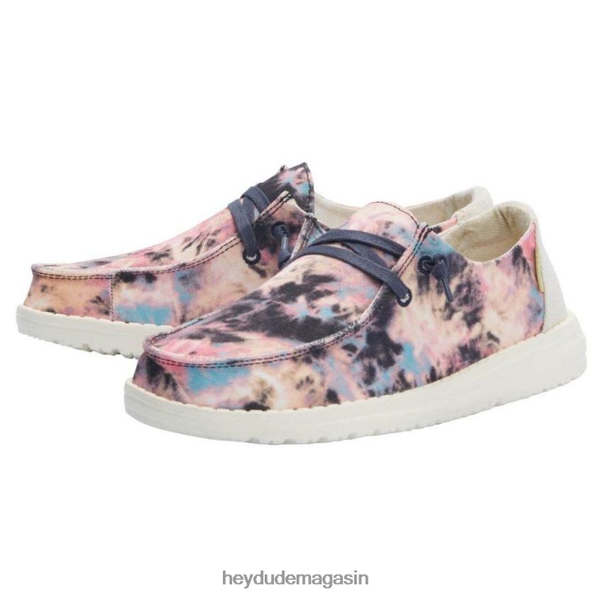Hey Dude Hommes Wendy tie-dye rose marine chaussures DT40T4188