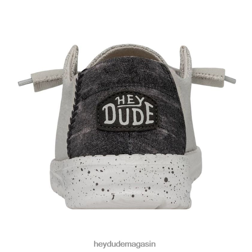 Hey Dude Hommes Wendy tissé gris clair chaussures DT40T4143