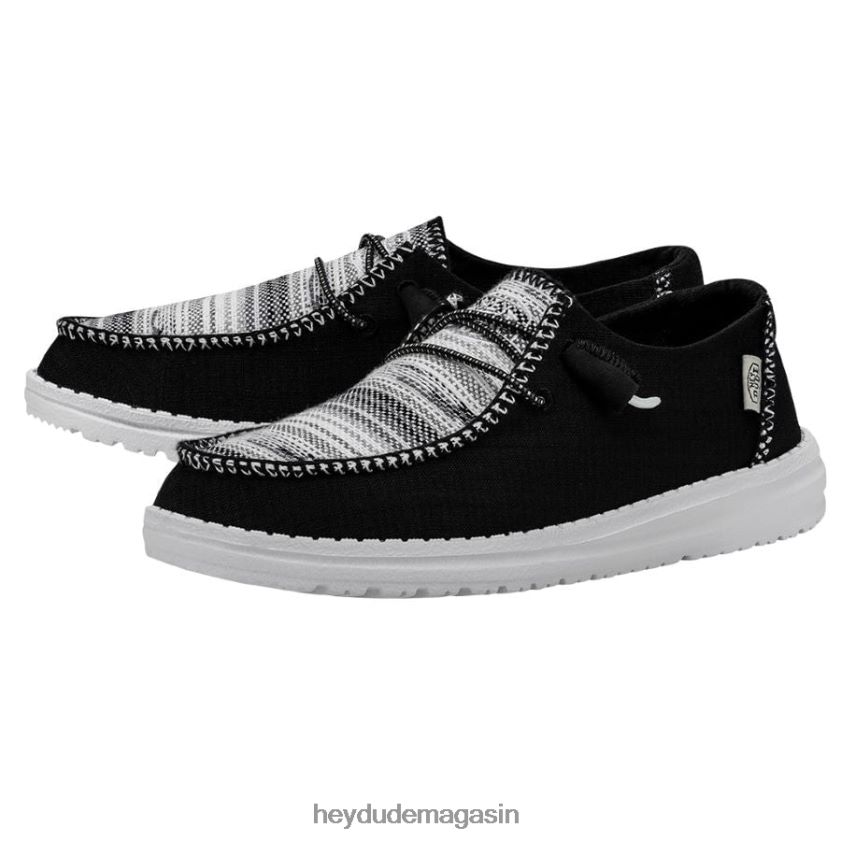 Hey Dude Hommes couverture bohème Wendy sion noir chaussures DT40T4170