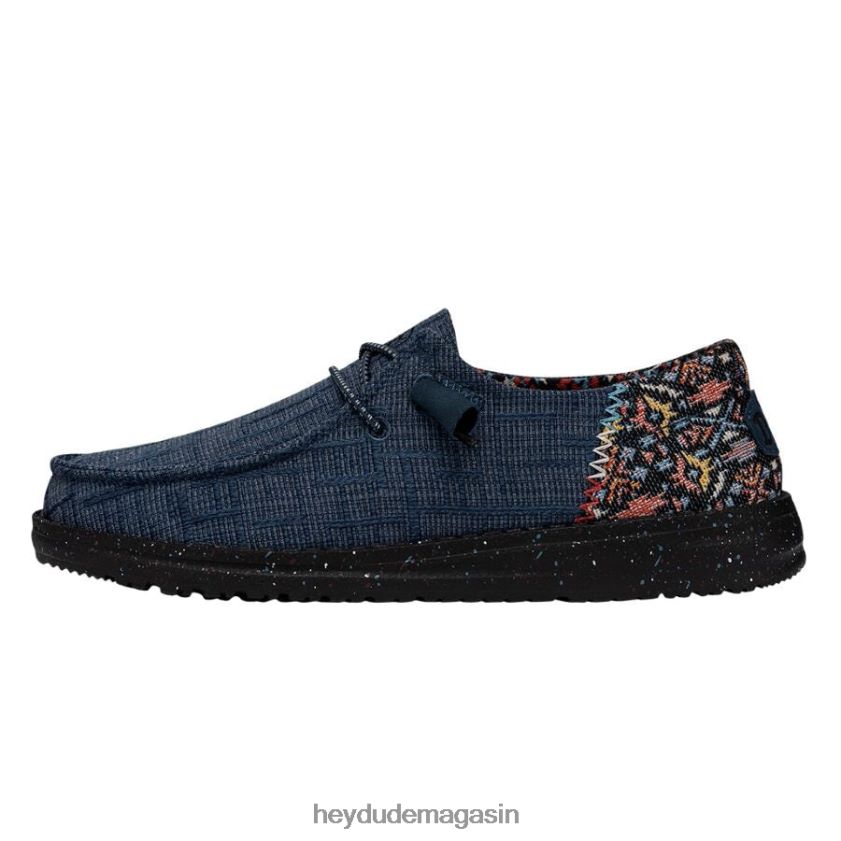 Hey Dude Hommes couverture flammée wendy funk pluie de minuit chaussures DT40T4119