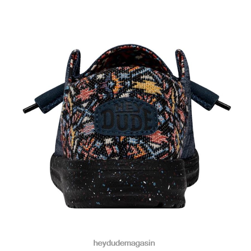 Hey Dude Hommes couverture flammée wendy funk pluie de minuit chaussures DT40T4119