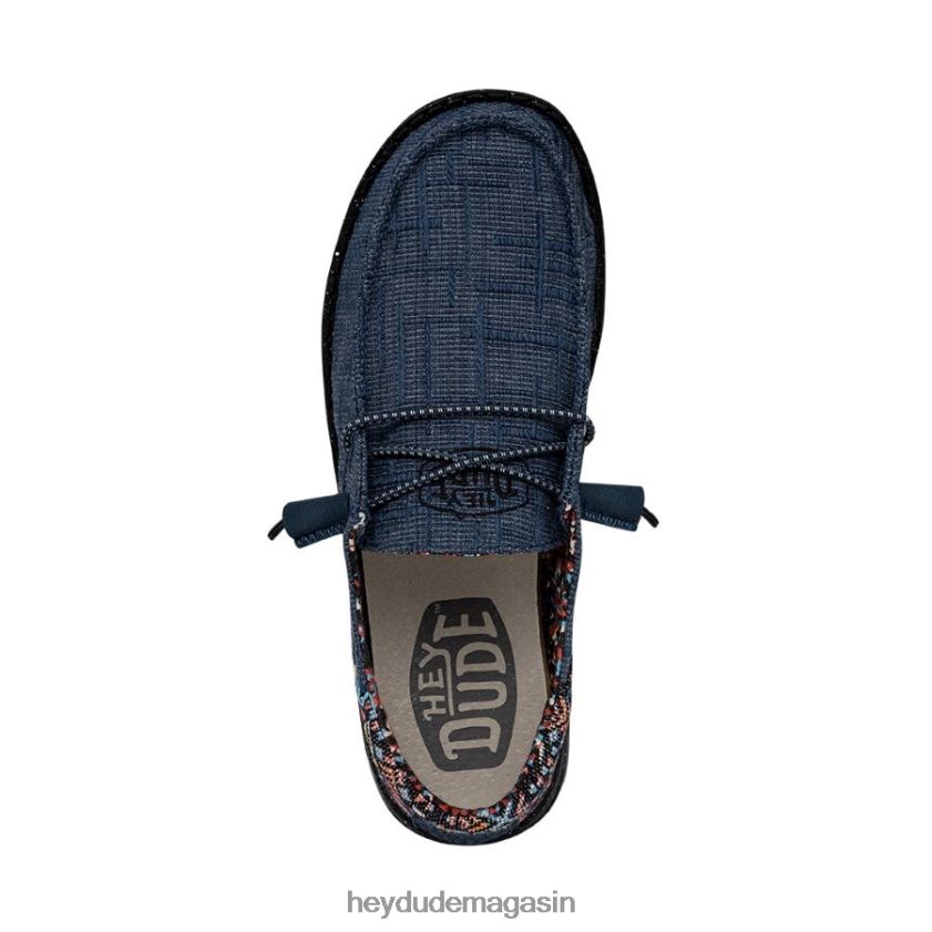 Hey Dude Hommes couverture flammée wendy funk pluie de minuit chaussures DT40T4119