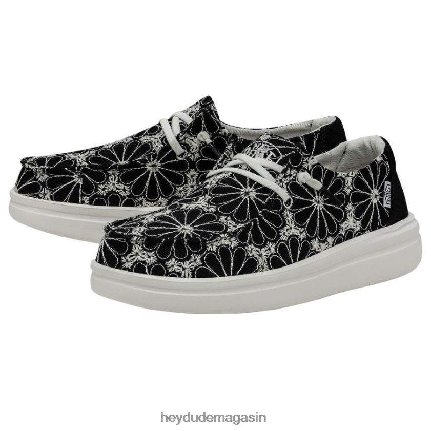 Hey Dude Hommes oeillet Wendy Rise noir chaussures DT40T4148