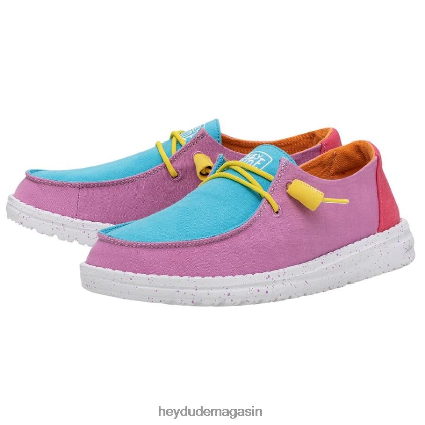 Hey Dude Hommes toile flammée Wendy bloc chaussures DT40T430