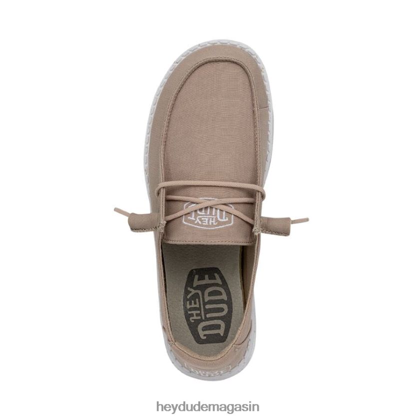 Hey Dude Hommes toile flammée Wendy bronzer chaussures DT40T429