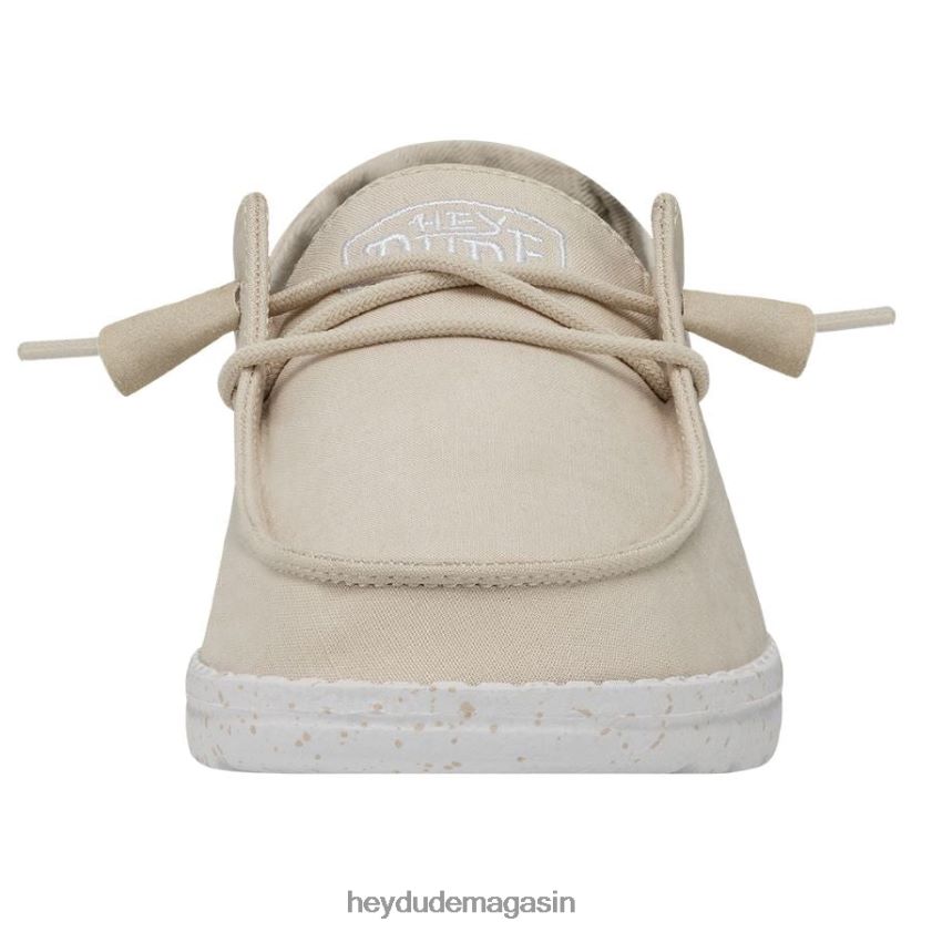 Hey Dude Hommes toile flammée Wendy naturel chaussures DT40T434