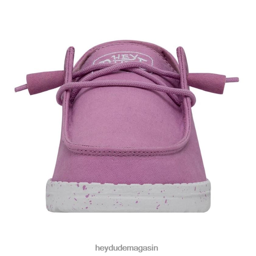 Hey Dude Hommes toile flammée Wendy violet chaussures DT40T435