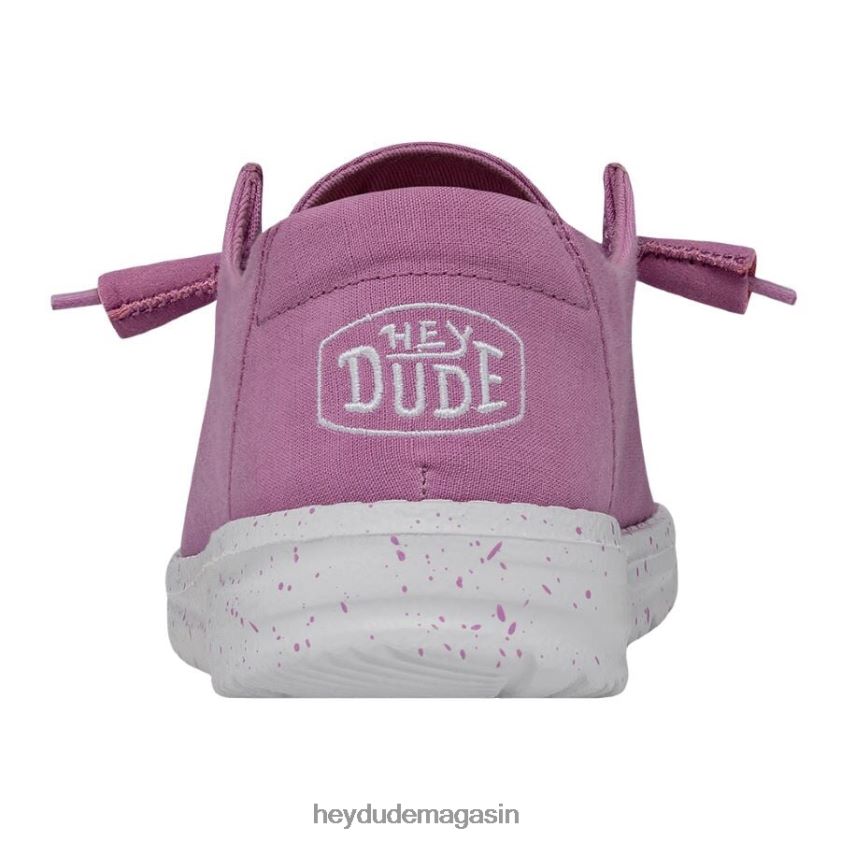 Hey Dude Hommes toile flammée Wendy violet chaussures DT40T435